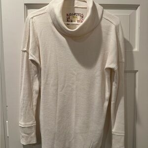 Anthropologie Off-White Cowl Neck Sweater